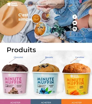 Conception site web pour Minutes Muffin - Agence Experts NetWeb