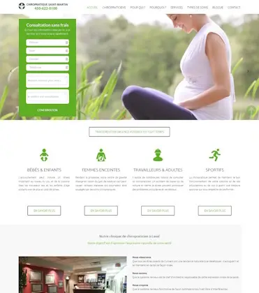 Conception site web pour Chiro Saint-Martin - Agence Experts NetWeb