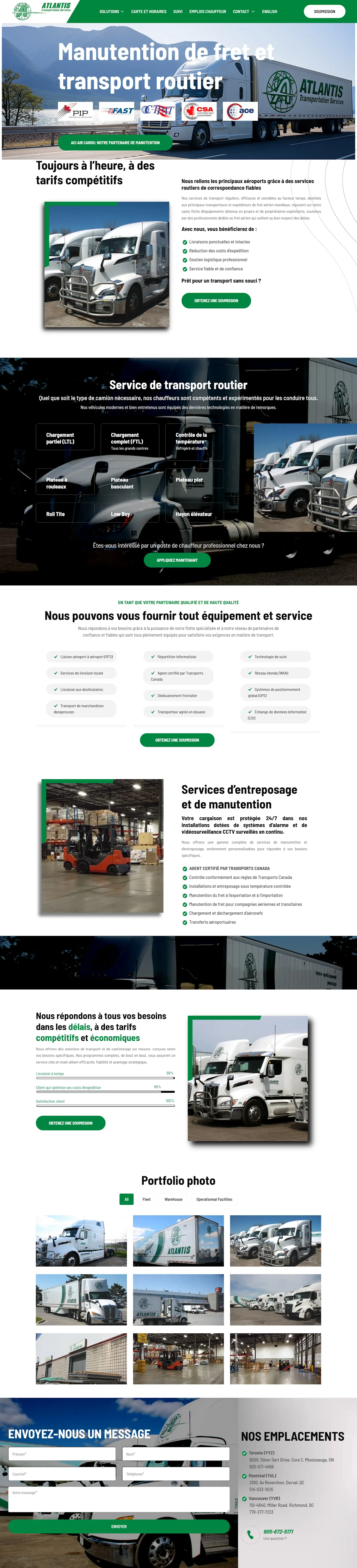 Conception site web pour Atlantis